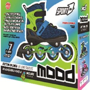 Sport One- Pattini Roller Mood 31-34 Boy Col.BluVerde
