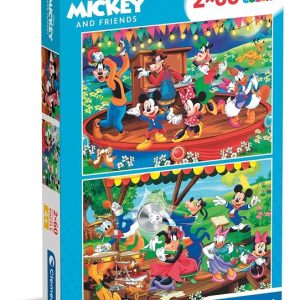Puzzle 2 x 60 Pz. Supercolor Disney Mikey Mouse 07133 anni 5+