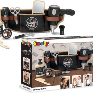 Smoby – Barber Cintura del Barbiere asciugacapelli Elettrico, Accessori Meccanici e tanto altro  3+