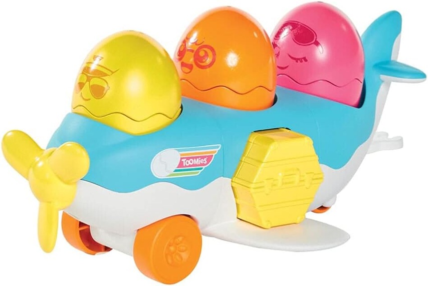 Toomies TOMY Hide and Squeak 2 in 1 Load and Go Plane Baby Toy - immagine 2