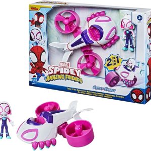 Marvel Spidey e i suoi fantastici amici, Ghost Spider con elicottero convertibile e personaggio
