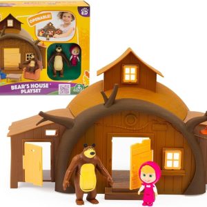Giochi Preziosi Masha E Orso – Casa Di Orso Playset Ricca Di Accessori E Con I Personaggi Articolati Di Masha E Orso Inclusi, Per Bambini A Partire Dai 3 Anni