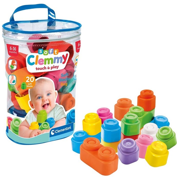 Clementoni – Clemmy bag 20 pz. 18-36 Mesi, 100% Igienici e Lavabili - immagine 2