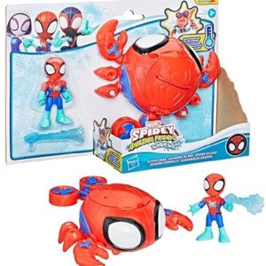Spidey & Frends Veicolo Water Web con personaggio Spider Crab