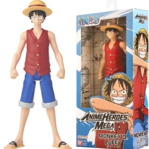Bandai – Anime Heroes – One Piece – Action figure Anime Heroes Mega 30 cm Luffy – Grande action figure snodata