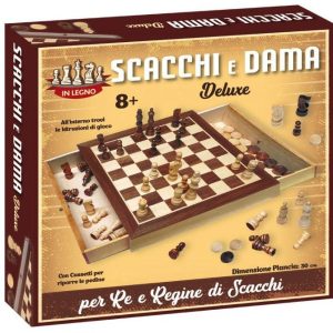 Dama e Scacchi deluxe legno 30×30