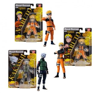 Naruto – Articolato Figures Anime 13 Cm – Heroes – Sogg. Ass. Vendita singola. -Kakashi o Naruto