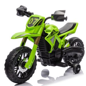 Moto elettrica Cross Col Verde 12V. GVC-7054