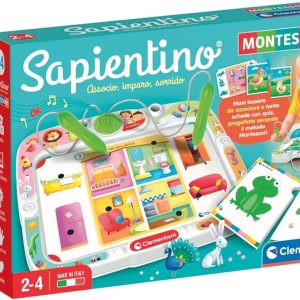 Clementoni Sapientino Montessori – Banchetto con Schede attività Educative e Penne Interattive, Gioco Educativo 3 Anni 16467