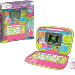 Clementoni – Smart Start Laptop Pink Gioco Educativo 4 Anni Laptop per Imparare Lettere, Numeri 16883