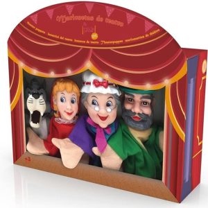 Il teatrino dei Burattini Fiabe Italiane – Set da 4 marionette – Cappuccetto Rosso