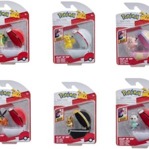 Pokemon -Poke Ball Clip & Go con personaggio Sogg. Assortiti Vendita singola