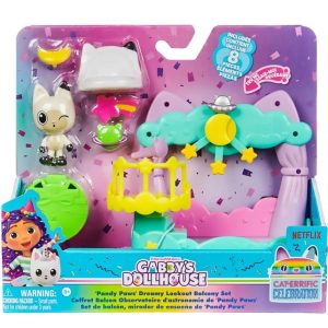 Gabby’s Dollhouse Pandy Paws Dreamy Lookout Balcony Set