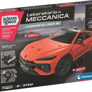 Clementoni Scienza e Gioco Laboratorio di Meccanica – Macchina Lamborghini Urus SE, Set Costruzioni Bambini 8+ Anni, ART.19400
