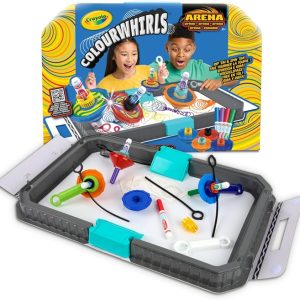 ColourWhirls la Trottola dei Colori, Arena per Sfide con 4 Trottole, 6 anni, 74-7697