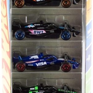Hot Wheels – Set 5 Veicoli Serie F1 Scala 1:64 JGF58
