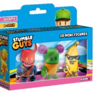 Stumble Guys 3D pack Action Figure 8 cm confezione Tripla Vendita casuale sogg. in assortimento