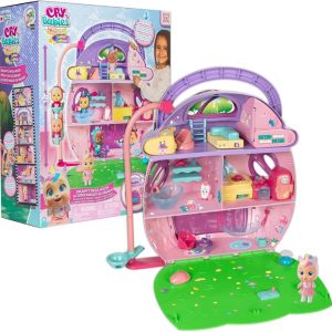 IMC Toys Cry Babies Magic Tears, La Grande Casa Di Dreamy, Con Personaggio Rose Playset Con Piú Di 25 Accessori