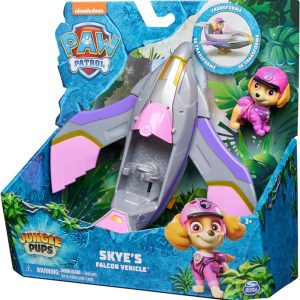 Paw Patrol Jungle Rescue Skye veicolo falco
