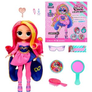 L.O.L. Surprise! OMG Eye Spy Series – Superhero – Include 1 Bambola, Abiti e Accessori, Risolvi gli Indizi e Sblocca le Sorprese