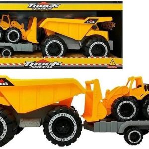 Camion CavaTrasporto Pietre da 65 Cm con rimorchio ribaltabile e bulldozer 27 Cm.