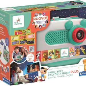 Clementoni Disney Baby Proiettore Raccontastorie PLUS, con 7 Storie dei Grandi Classici, Gioco Elettronico Parlante 2+