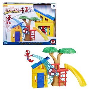 Hasbro F8842 Spidey and His Amazing Friends Playset Il parco giochi di Spidey con action figure di Spidey
