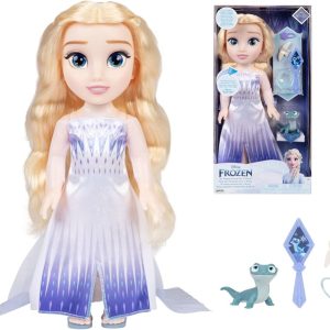 Disney Frozen bambola 38cm La mia amica Elsa cantante. Canta in italiano! Con abito, scarpette, accessori.