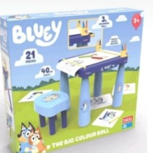 Bildo – Bluey Set Tavolino con colori e sgabbello 40 cm