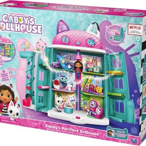 Gabby’s Dollhouse, Playset casa delle bambole di Gabby, set con luci e suoni, giochi per bambini dai 3 anni in su