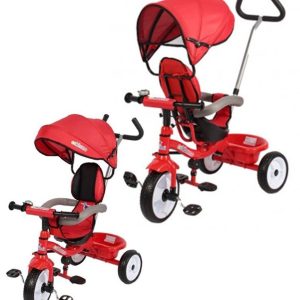 COLIBRI’ – Triciclo Colibrino Rosso Con Maniglione Direzionabile