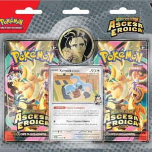 Pokémon: collezione Ubaldo dell’espansione Megaevoluzione – Ascesa Eroica del GCC Pokémon (una carta promozionale olografica, una moneta e due buste di espansione)