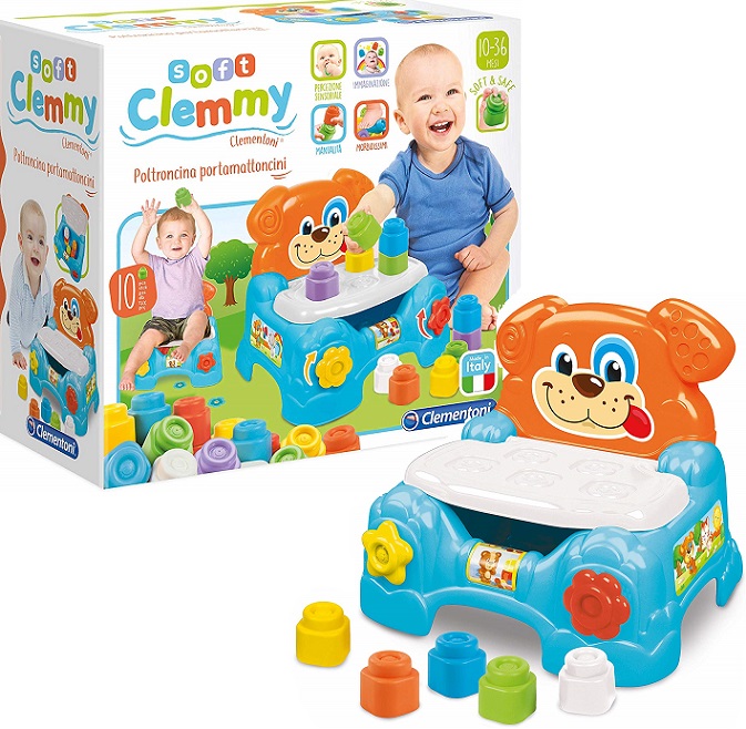 Baby Clemmy Poltroncina Porta Mattoncini Cagnolino