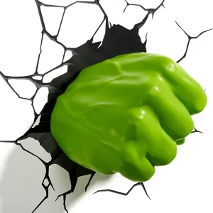 Marvel 3D LED Light Hulk Fist Lampada da muro