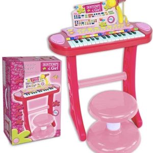 Electronic  Keyboard Pink  Bimba