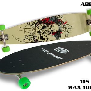 Skateboard Longboard antiscivolo  ABEC9 115cm fino  a100 Kg.