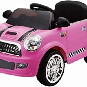 Cartoon Car Mini coooper  12V. R/C. Luci e suoni col. Rosa