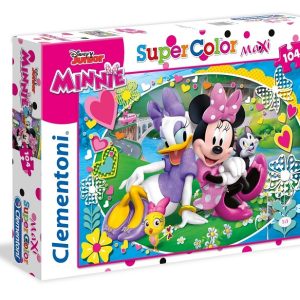 Clementoni 23708 – Maxi Puzzle Minnie Happy Helpers, 104 Pezzi