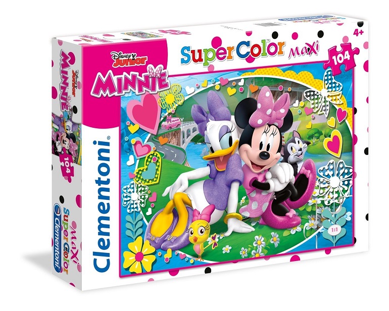 Clementoni 23708 – Maxi Puzzle Minnie Happy Helpers, 104 Pezzi - immagine 2