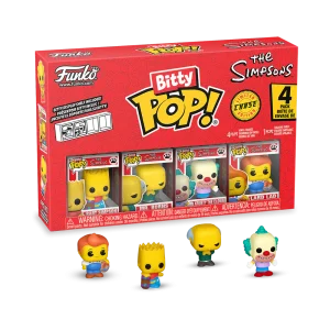 SIMPSONS - Bitty Pop 4 Pack 2.5cm - Bart