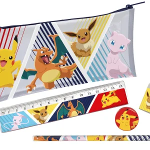 POKEMON - Set Cancelleria con Tasca - 5 Pezzi