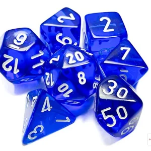 Cheesex Dice - Set di Dadi Translucent Blue/White