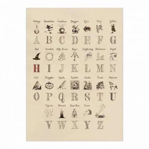 Harry Potter Poster - Alfabeto Illustrato