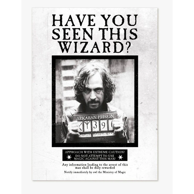Harry Potter Poster - Sirius Black Wanted