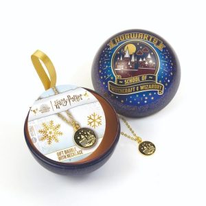 Pallina di Natale Harry Potter Hogwarts con ciondolo
