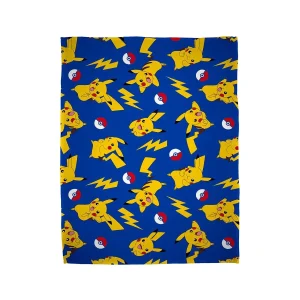 Pokémon Coperta in Pile Pikachu Allover (130 x 170 cm)