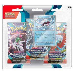 Pokemon Scarlatto e Violetto - Paradosso Temporale 3-Pack Box + Cetitan Promo (ITA)
