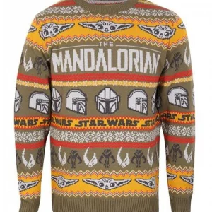 Star Wars: The Mandalorian Maglione Natalizio - Repeat (Verde)