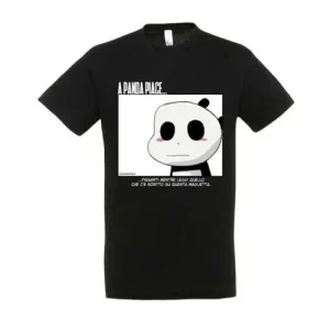 T-Shirt Gigaciao - A Panda Piace...Fissarti (Nero)