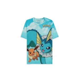 T-Shirt Pokemon - Eevee, Flareon, Jolteon & Vaporeon